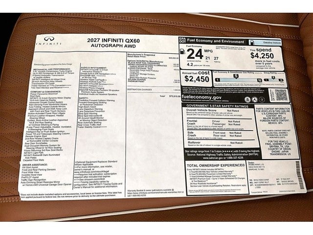2027 INFINITI QX60 Autograph