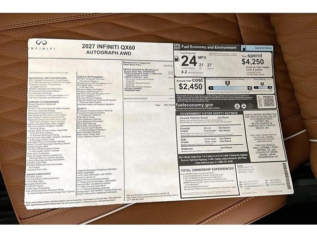 2027 INFINITI QX60 Autograph
