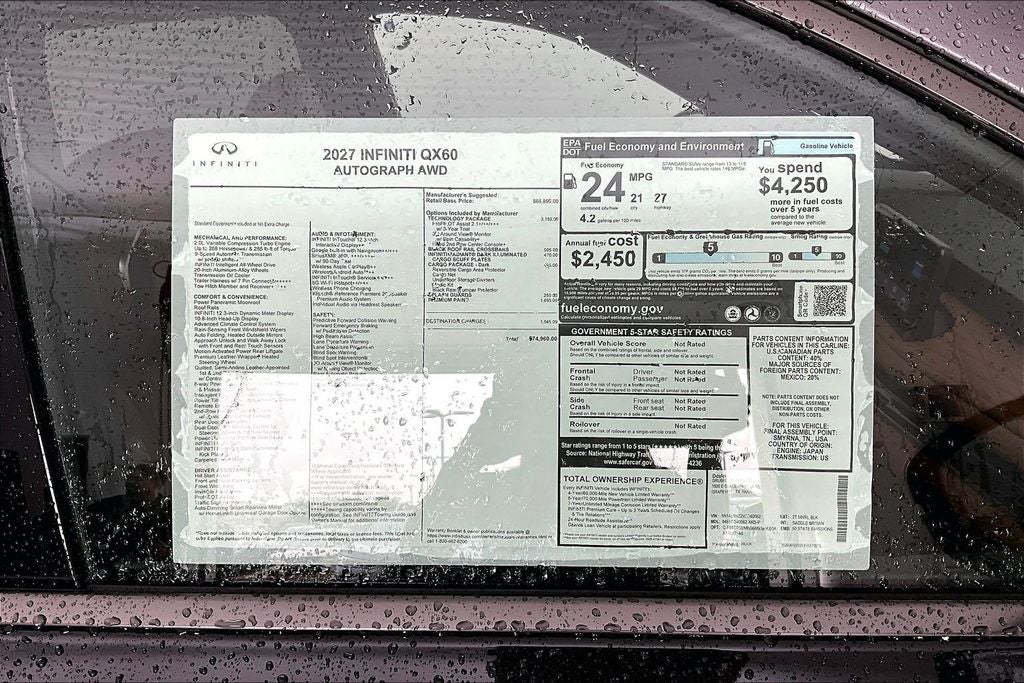 2027 INFINITI QX60 Autograph