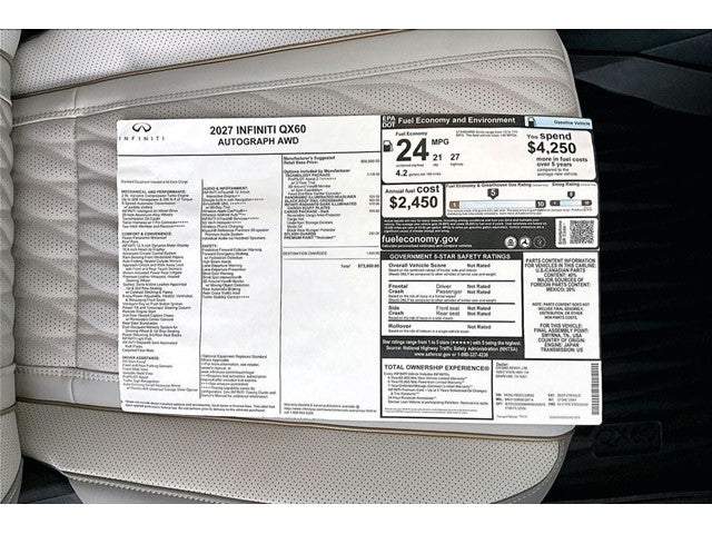 2027 INFINITI QX60 Autograph