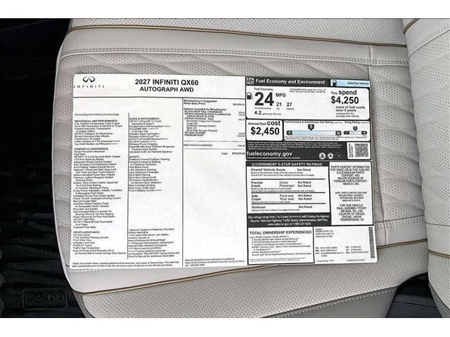 2027 INFINITI QX60 Autograph