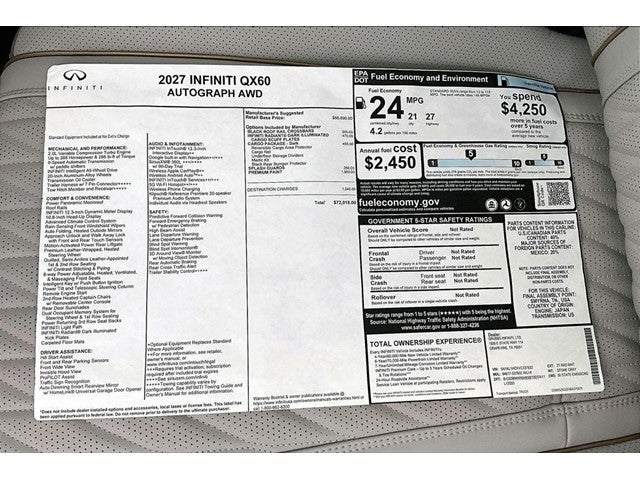 2027 INFINITI QX60 Autograph