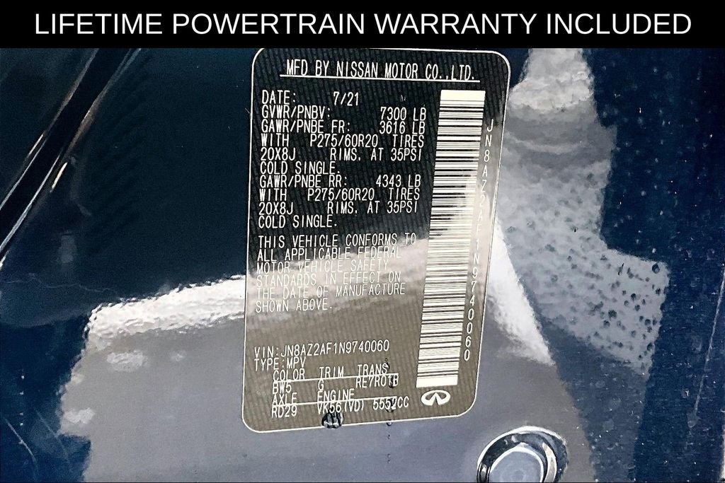 2022 INFINITI QX80 LUXE