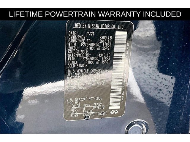 2022 INFINITI QX80 LUXE