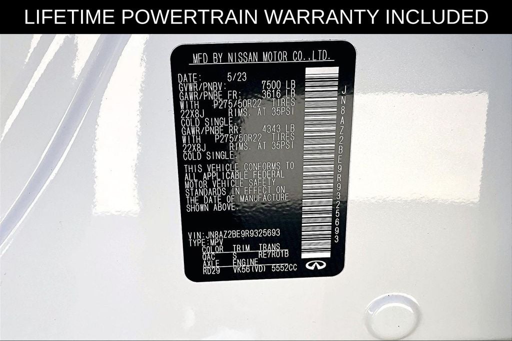 2024 INFINITI QX80 Sensory