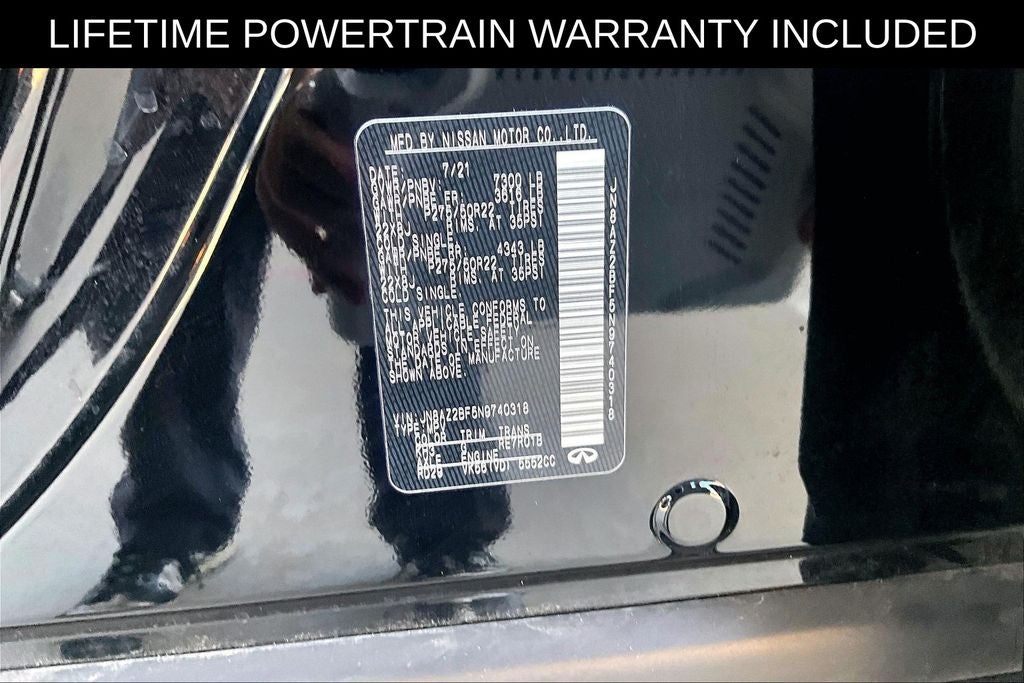 2022 INFINITI QX80 Sensory