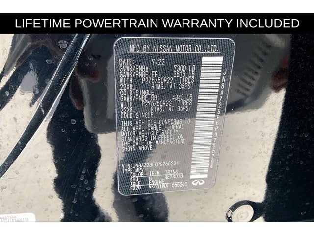 2023 INFINITI QX80 Sensory