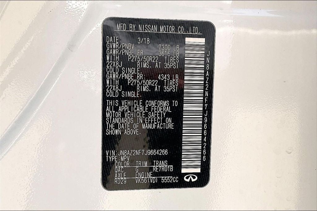 2018 INFINITI QX80 Base