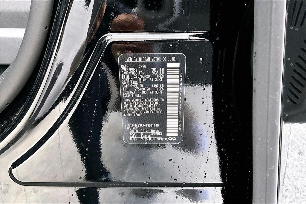 2026 INFINITI QX80 PURE