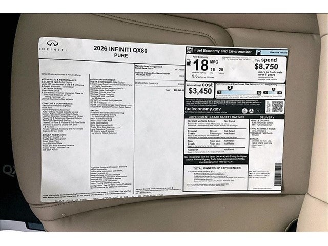 2026 INFINITI QX80 PURE
