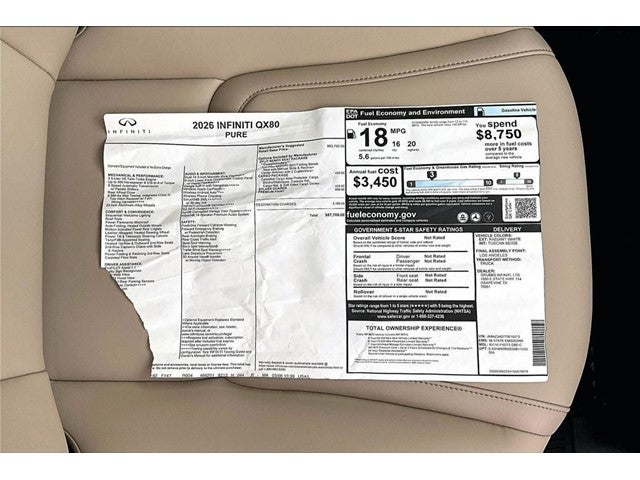 2026 INFINITI QX80 PURE