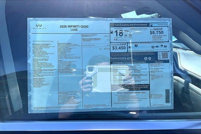 2026 INFINITI QX80 LUXE