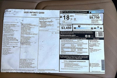 2026 INFINITI QX80 LUXE