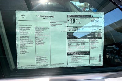 2026 INFINITI QX80 LUXE