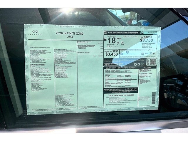 2026 INFINITI QX80 LUXE
