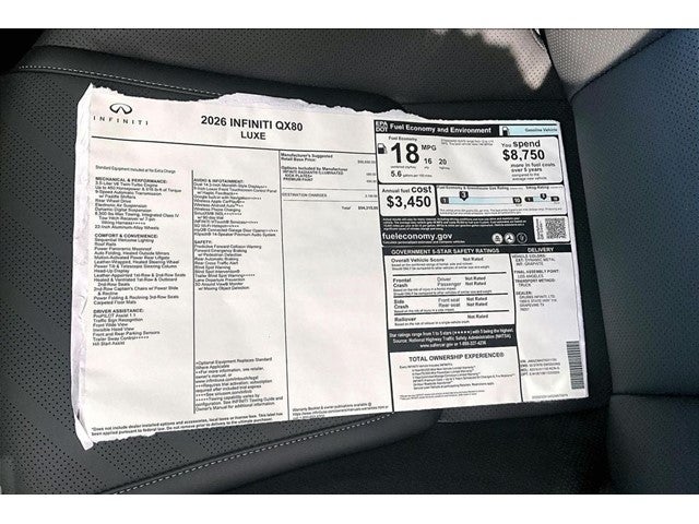 2026 INFINITI QX80 LUXE