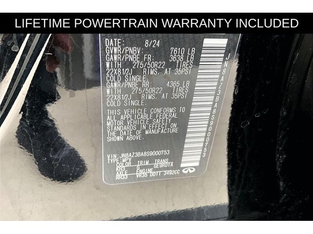 2025 INFINITI QX80 LUXE