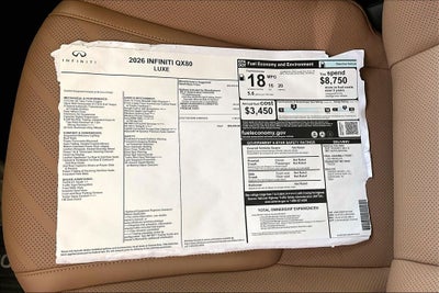 2026 INFINITI QX80 LUXE