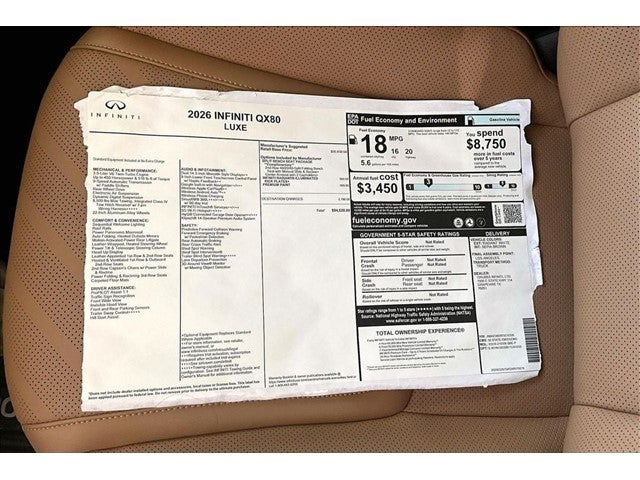 2026 INFINITI QX80 LUXE