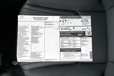 2026 INFINITI QX80 AUTOGRAPH