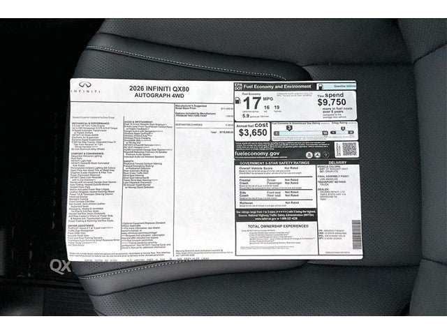 2026 INFINITI QX80 AUTOGRAPH