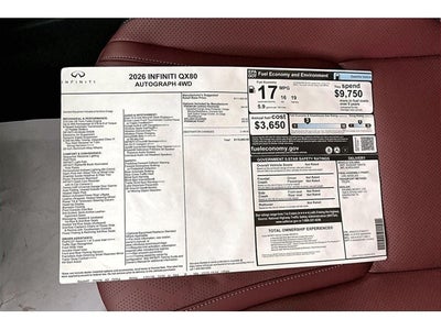 2026 INFINITI QX80 AUTOGRAPH