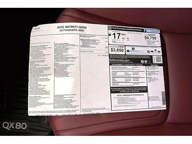 2026 INFINITI QX80 AUTOGRAPH