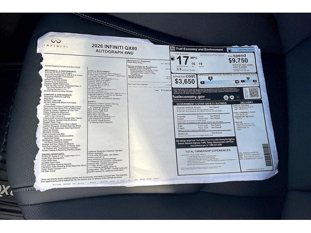 2026 INFINITI QX80 AUTOGRAPH