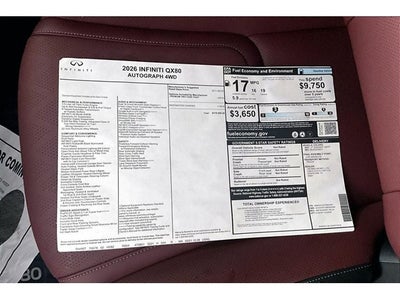 2026 INFINITI QX80 AUTOGRAPH