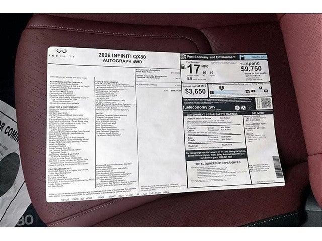 2026 INFINITI QX80 AUTOGRAPH
