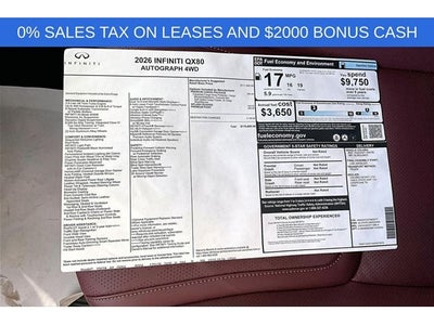 2026 INFINITI QX80 AUTOGRAPH
