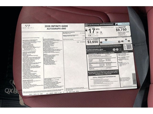 2026 INFINITI QX80 AUTOGRAPH