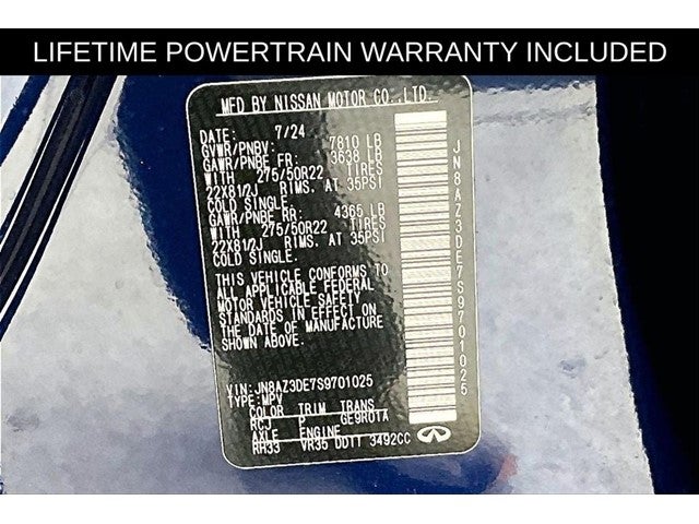 2025 INFINITI QX80 SENSORY