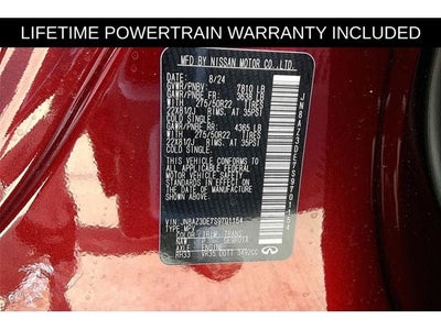 2025 INFINITI QX80 SENSORY