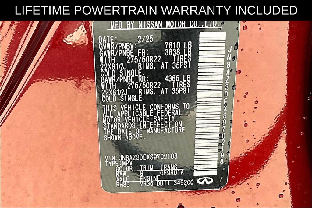 2025 INFINITI QX80 SENSORY