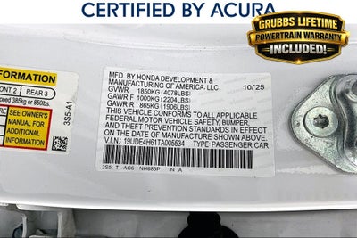 2026 Acura Integra A-Spec Tech Package