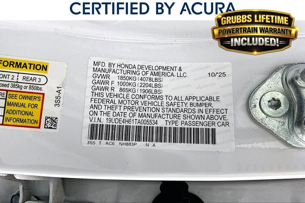 2026 Acura Integra A-Spec Tech Package