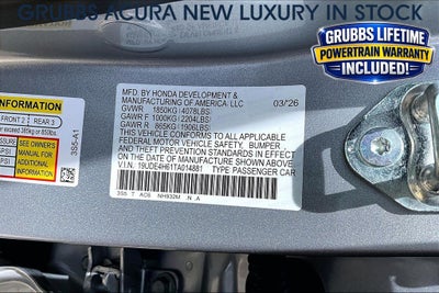 2026 Acura Integra A-Spec Tech Package