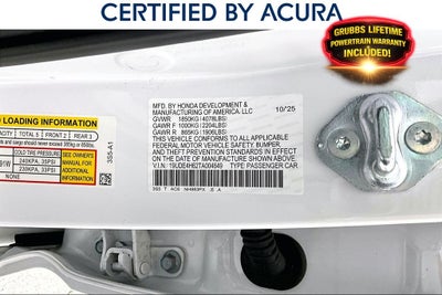 2026 Acura Integra A-Spec Tech Package