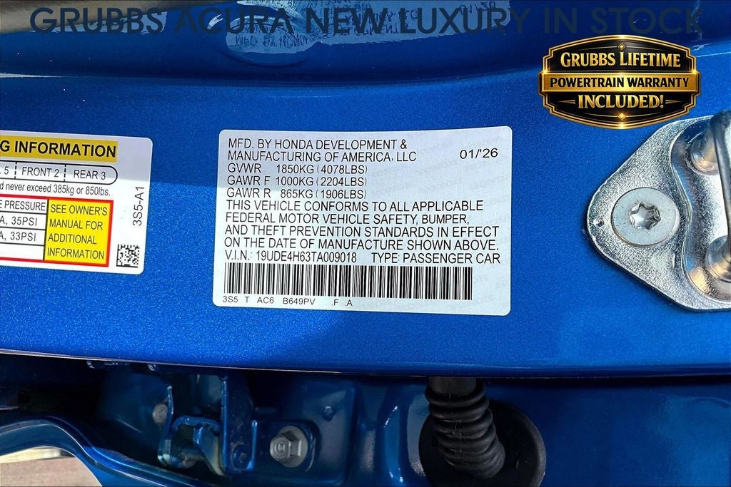 2026 Acura Integra A-Spec Tech Package