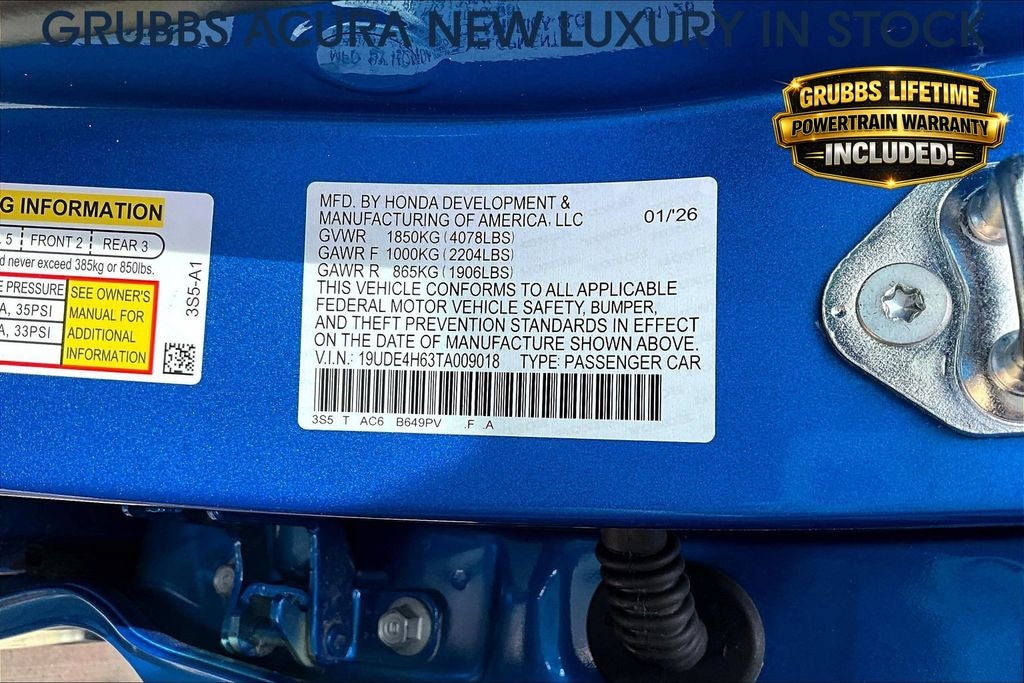 2026 Acura Integra A-Spec Tech Package