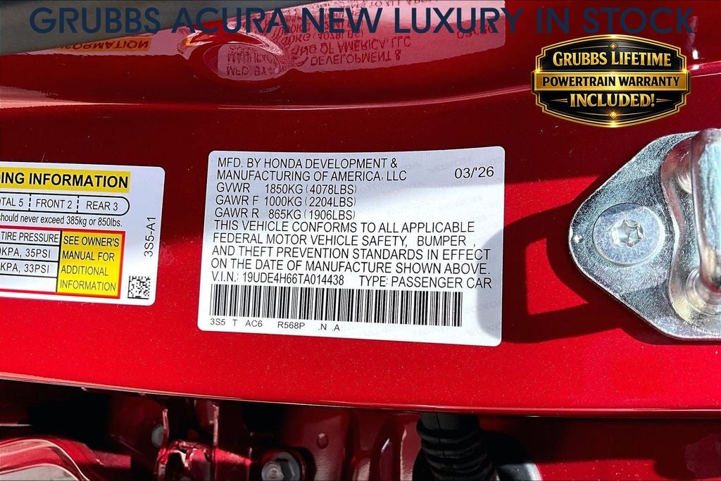 2026 Acura Integra A-Spec Tech Package
