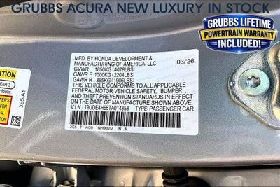 2026 Acura Integra A-Spec Tech Package
