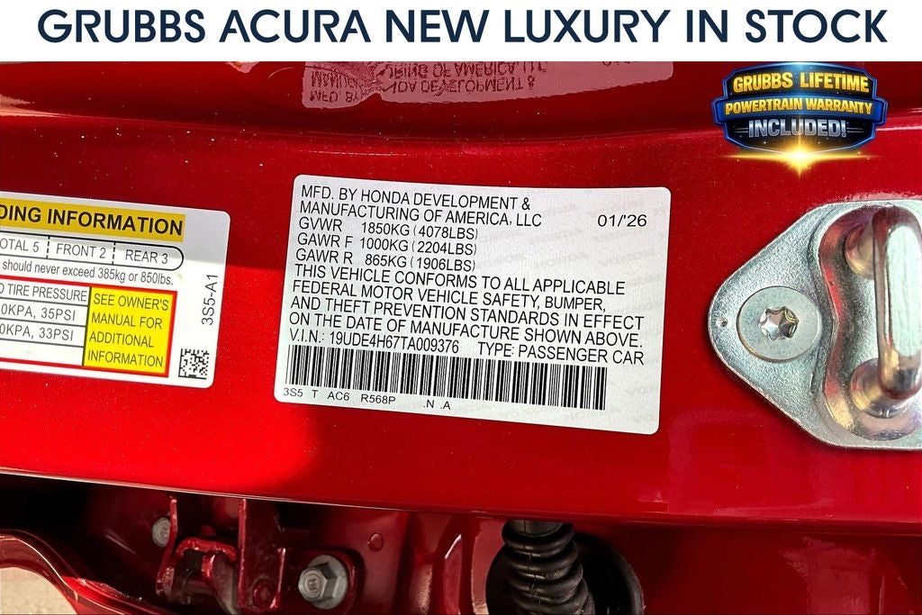 2026 Acura Integra A-Spec Tech Package