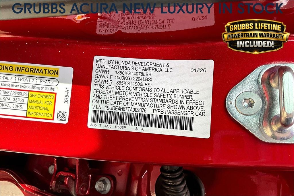 2026 Acura Integra A-Spec Tech Package