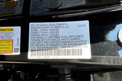 2025 Acura TLX Technology Package