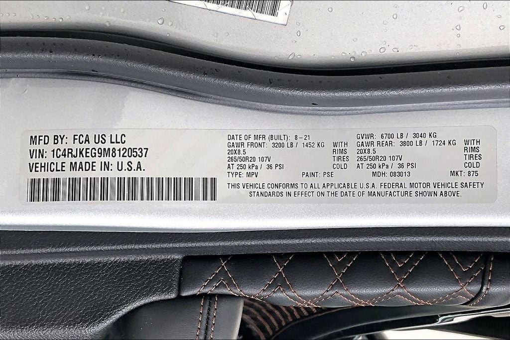 2021 Jeep Grand Cherokee L Summit