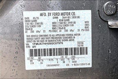 2025 Ford Explorer Platinum