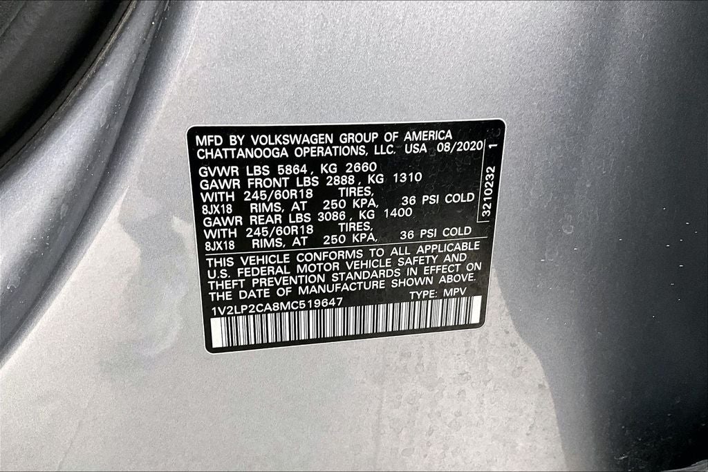 2021 Volkswagen Atlas 2.0T SE