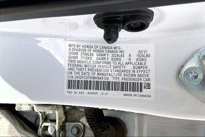 2021 Honda Civic Sport